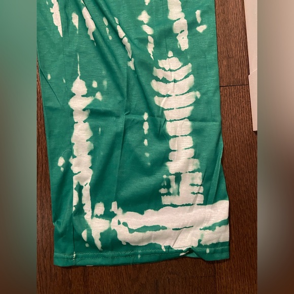 Green Tie-Dye Jumpsuit M - Picture 8 of 9